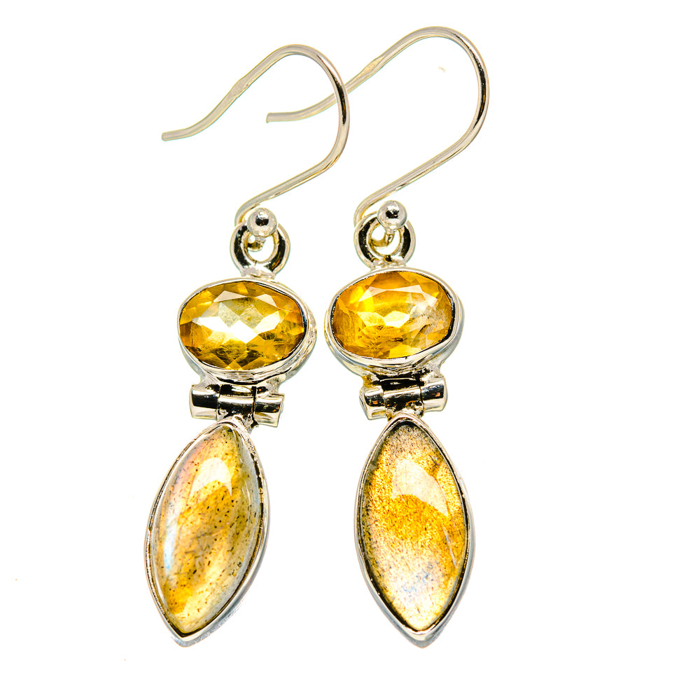 Labradorite Earrings handcrafted by Anasilvercos - EARR412735