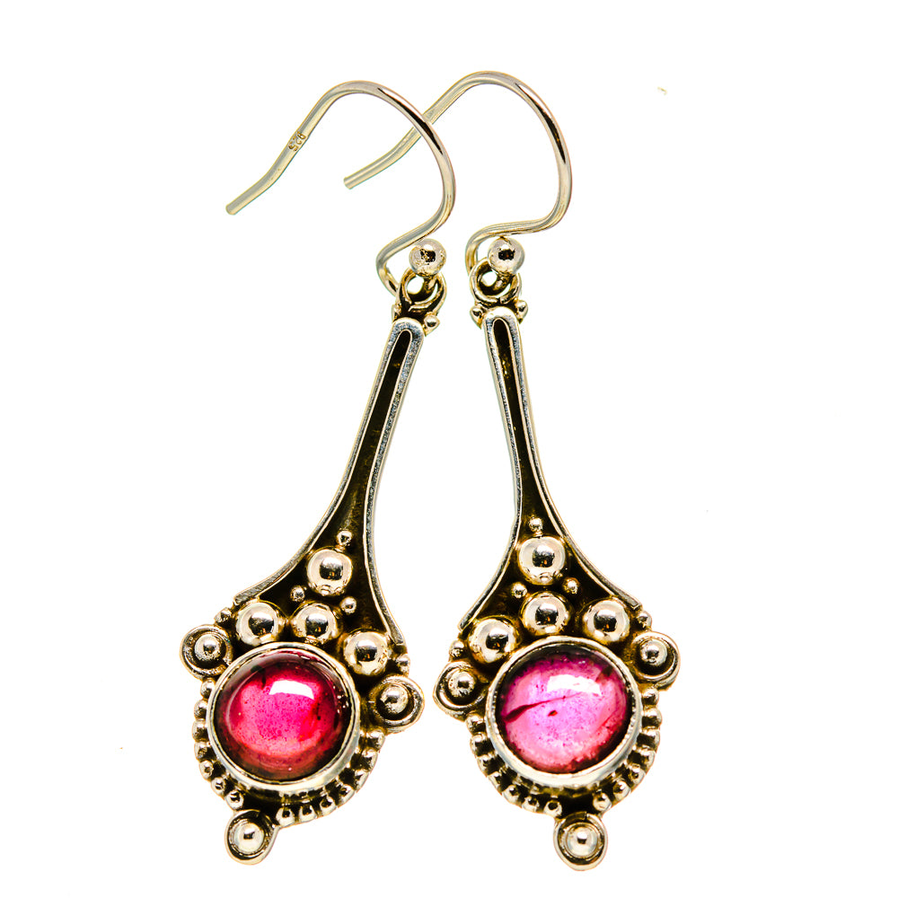 Garnet Earrings handcrafted by Anasilvercos - EARR412751