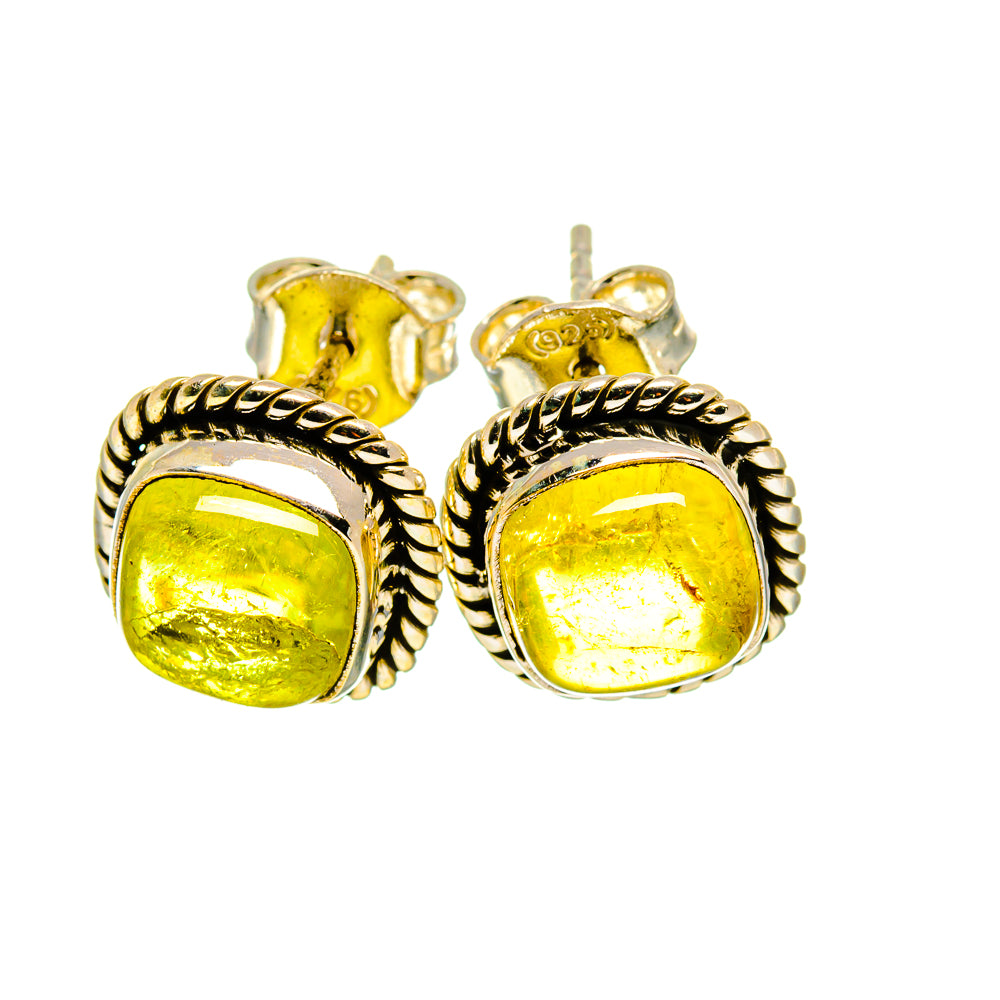 Green Tourmaline Earrings handcrafted by Anasilvercos - EARR412782