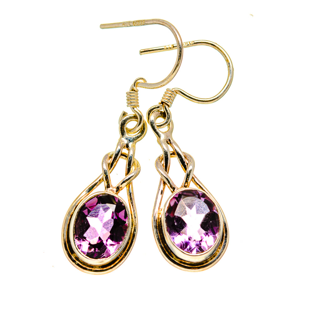 Amethyst Earrings handcrafted by Anasilvercos - EARR412805