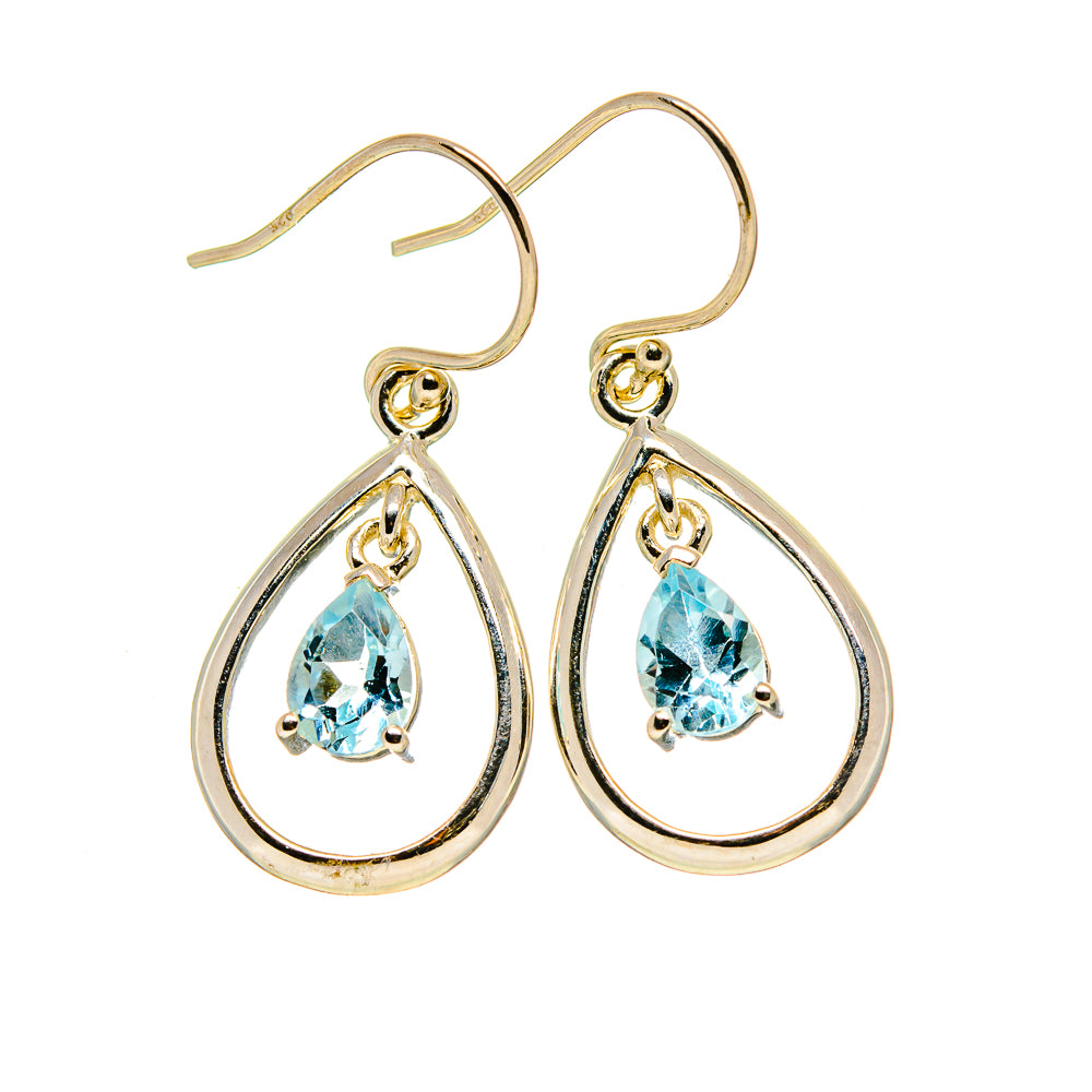 Blue Topaz Earrings handcrafted by Anasilvercos - EARR412835
