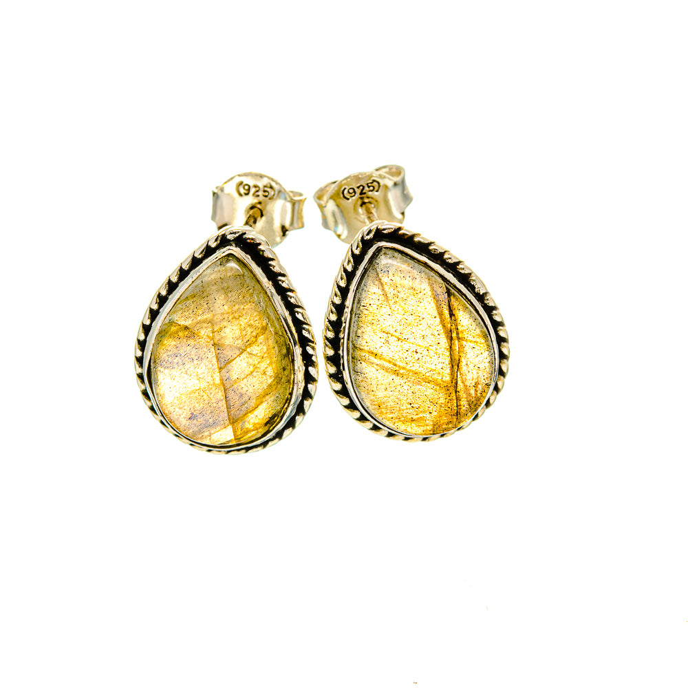 Labradorite Earrings handcrafted by Anasilvercos - EARR412857