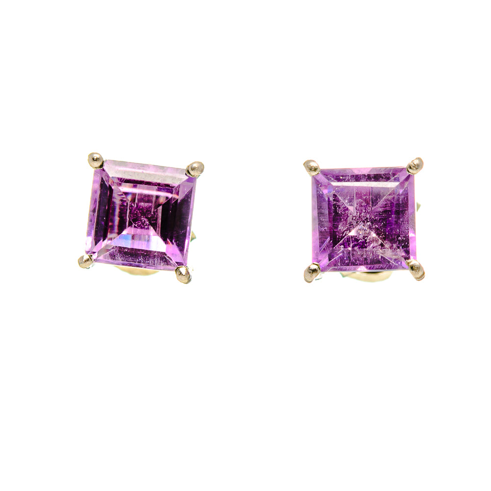 Amethyst Earrings handcrafted by Anasilvercos - EARR412863