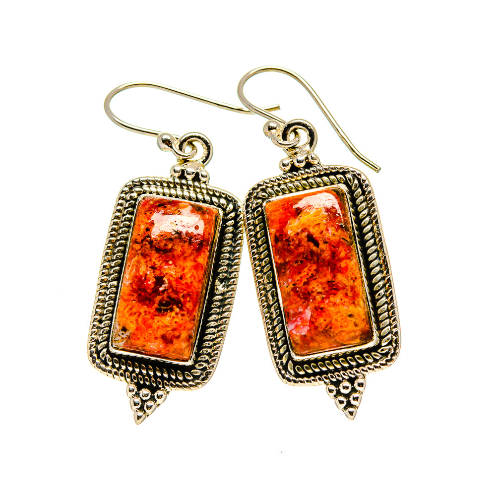 Sponge Coral Earrings handcrafted by Anasilvercos - EARR412871