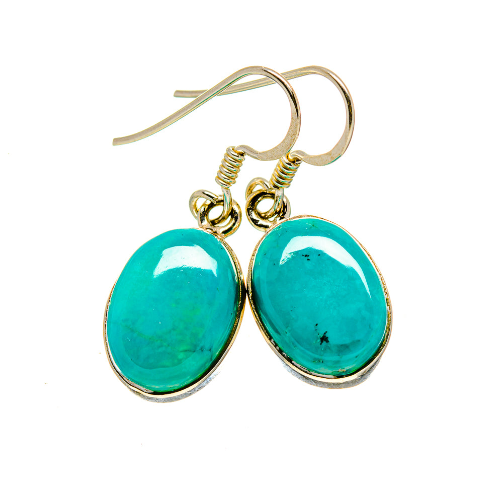 Arizona Turquoise Earrings handcrafted by Anasilvercos - EARR412875