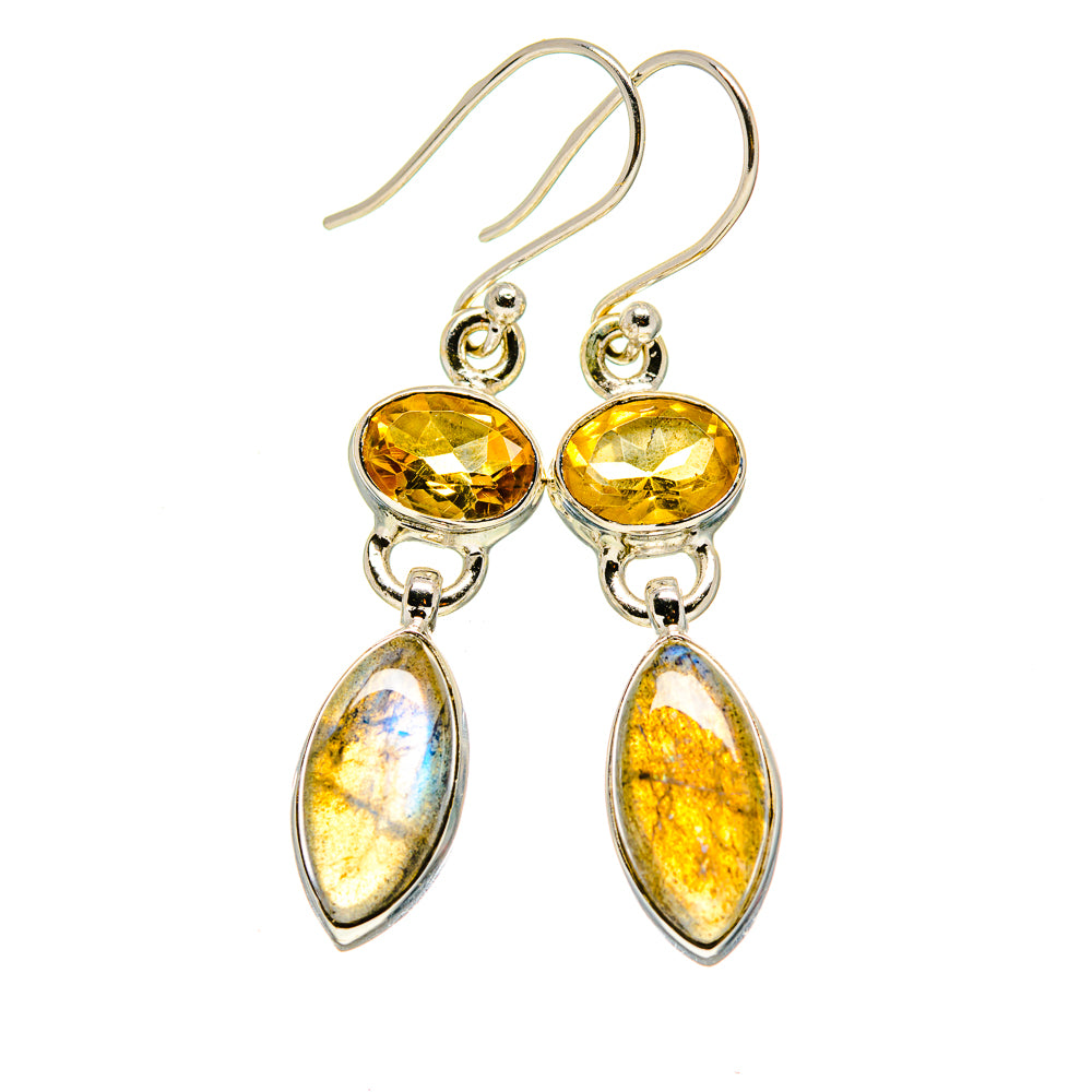 Labradorite Earrings handcrafted by Anasilvercos - EARR412882