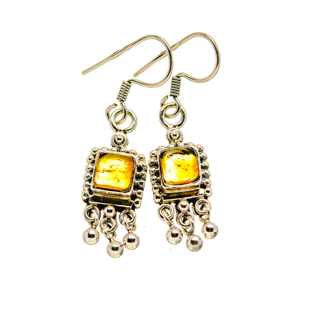 Citrine Earrings handcrafted by Anasilvercos - EARR412894
