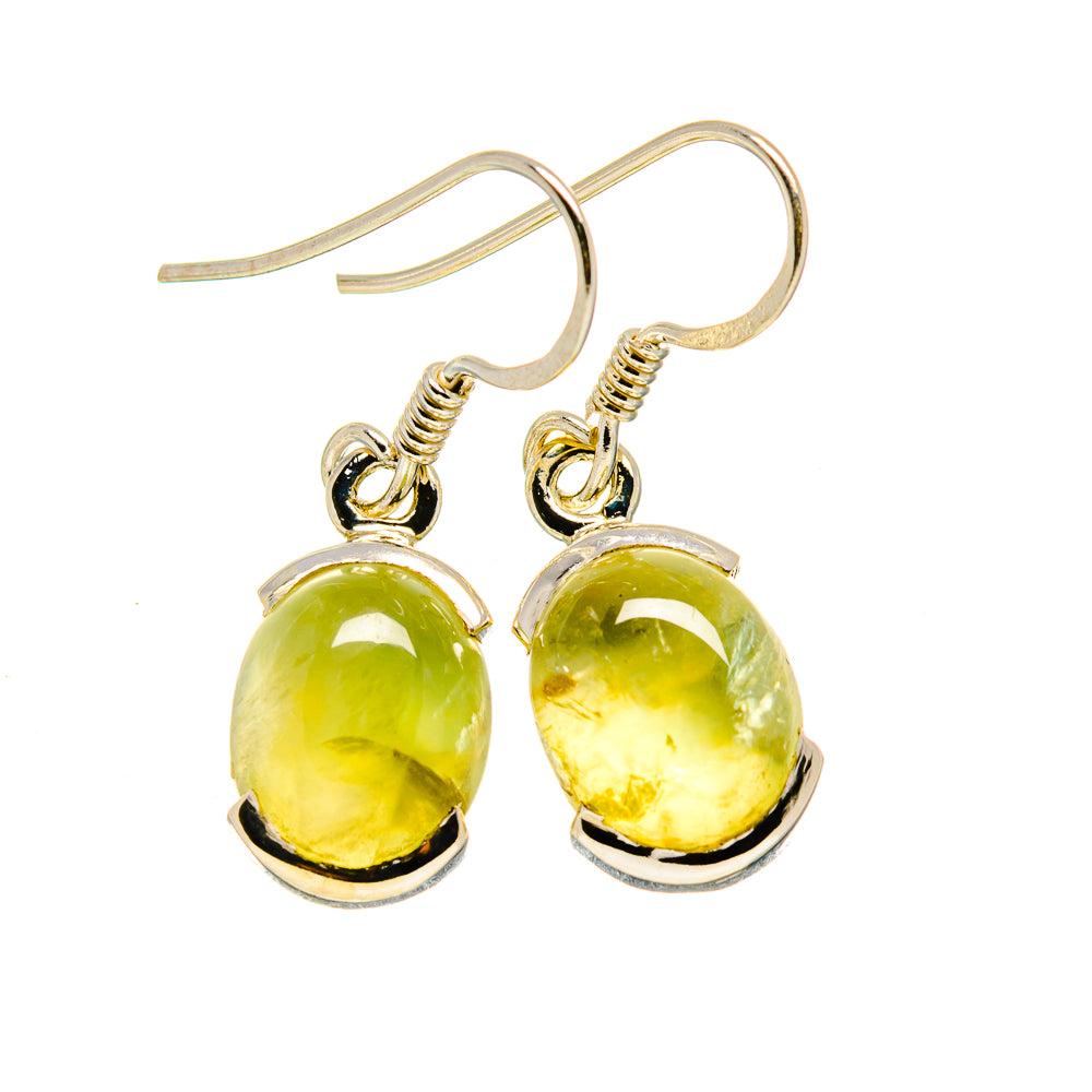 Prehnite Earrings handcrafted by Anasilvercos - EARR412906