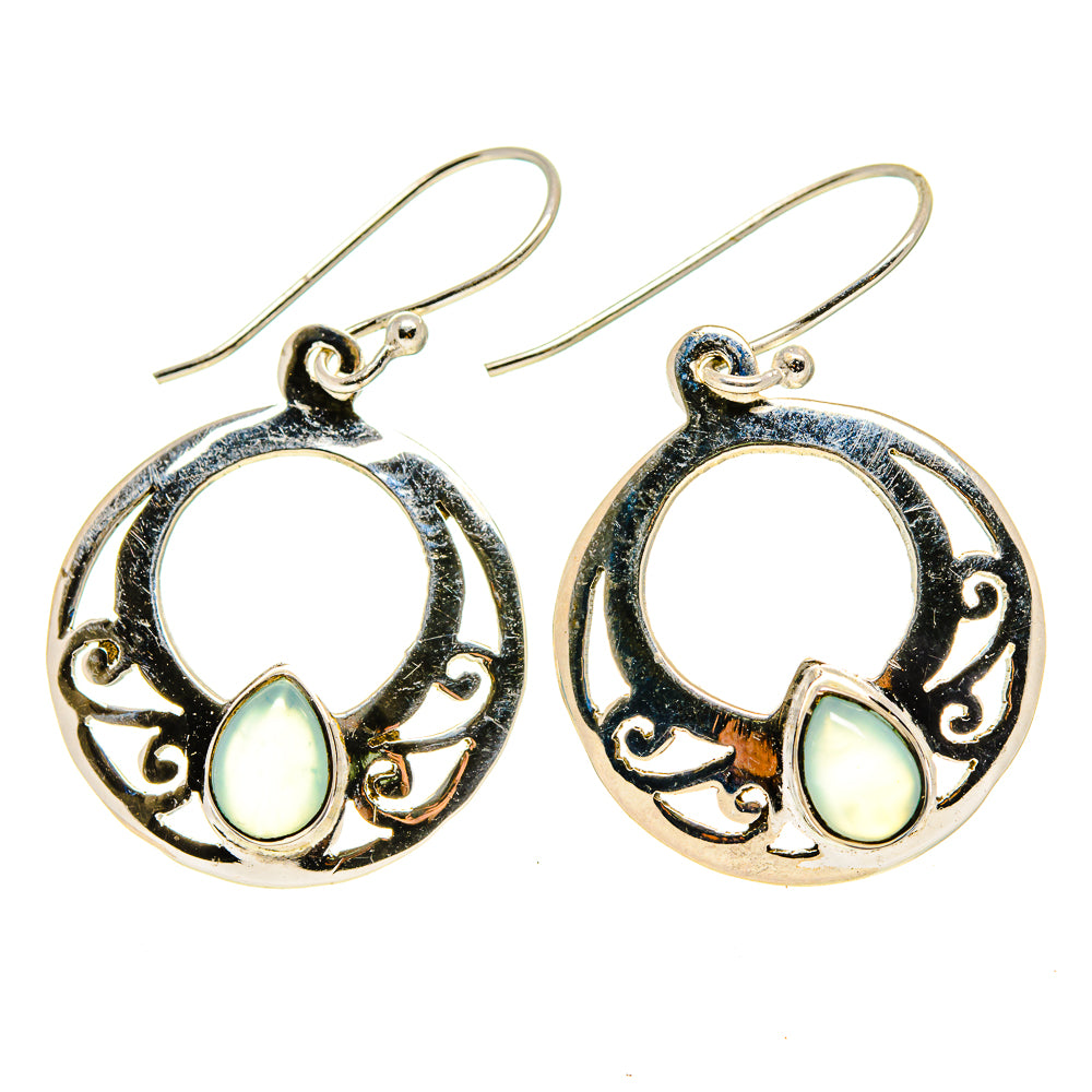 Aqua Chalcedony Earrings handcrafted by Anasilvercos - EARR412908