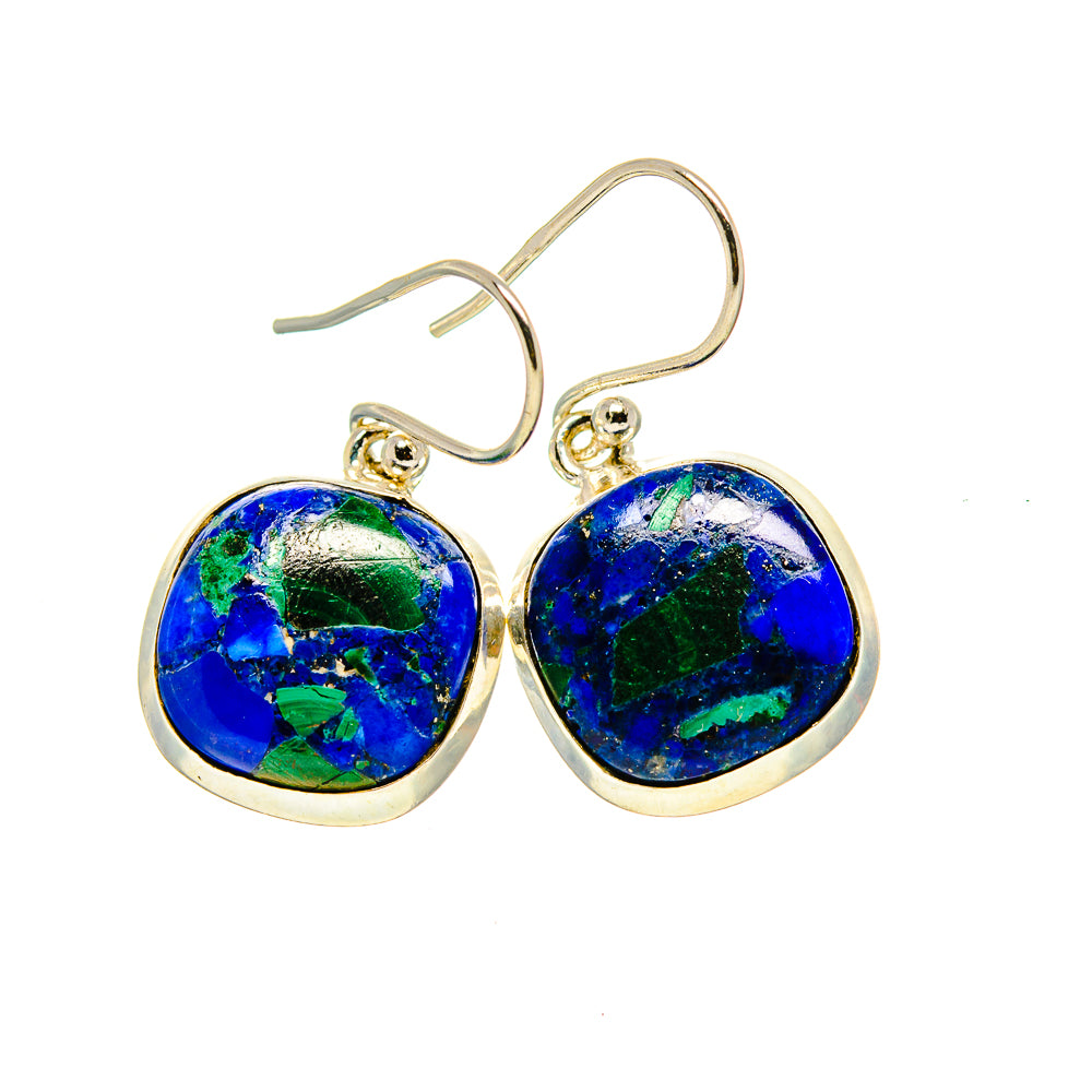 Azurite Earrings handcrafted by Anasilvercos - EARR412911