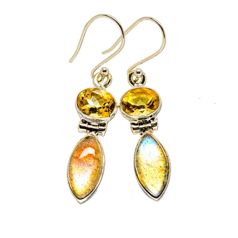 Labradorite Earrings handcrafted by Anasilvercos - EARR412913