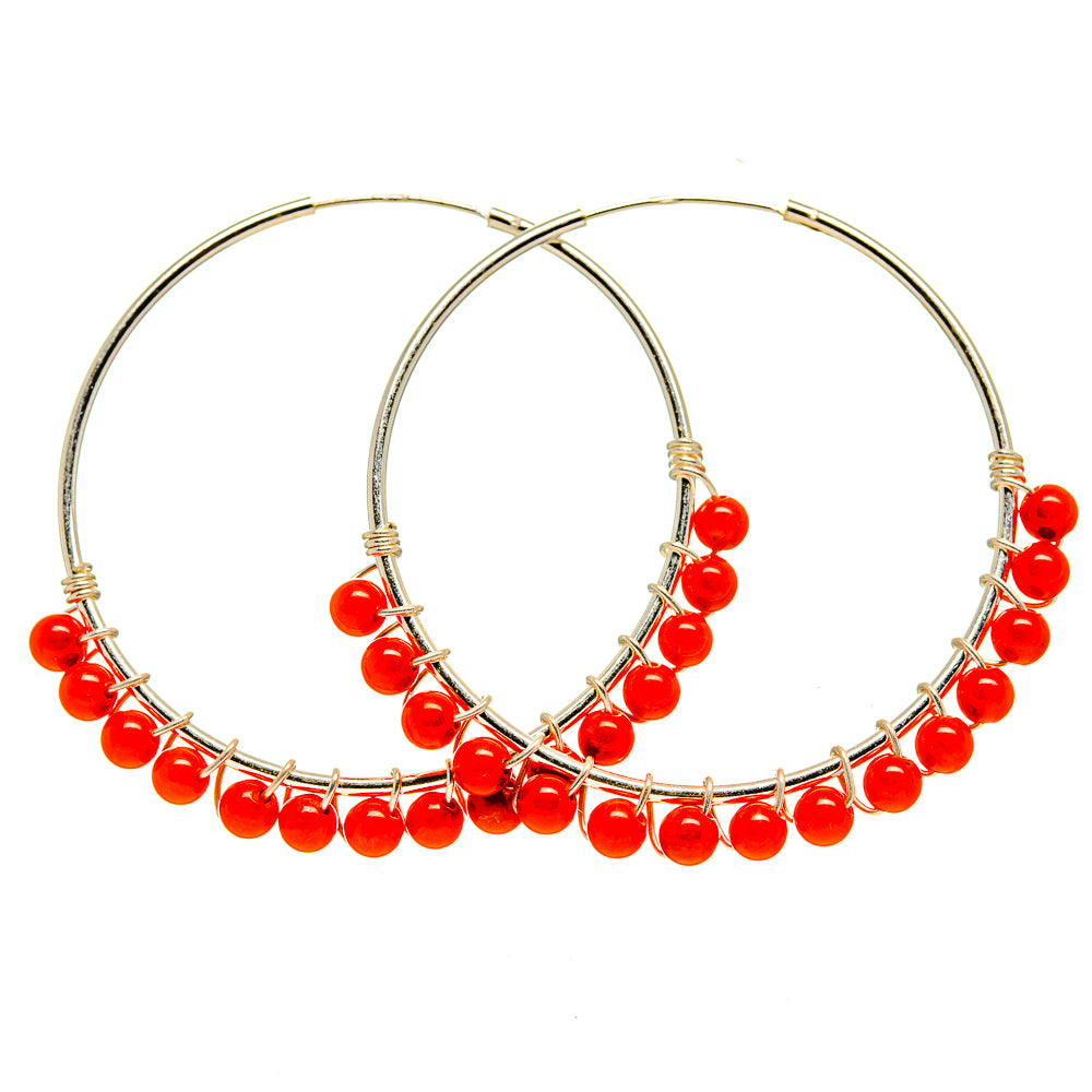 Red Onyx Earrings handcrafted by Anasilvercos - EARR412916