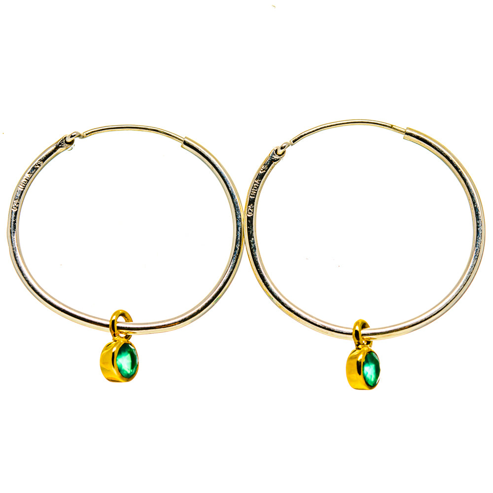 Green Onyx Earrings handcrafted by Anasilvercos - EARR412917