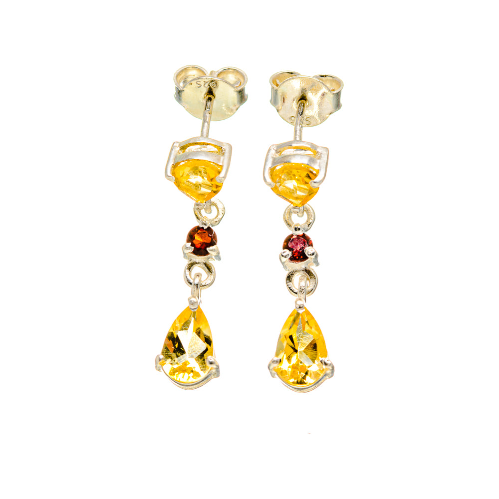 Citrine Earrings handcrafted by Anasilvercos - EARR412946