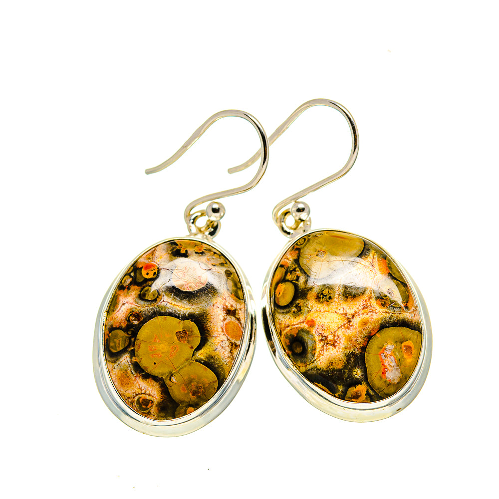 Ocean Jasper Earrings handcrafted by Anasilvercos - EARR412973