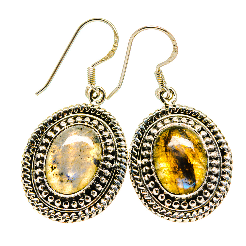 Labradorite Earrings handcrafted by Anasilvercos - EARR412979