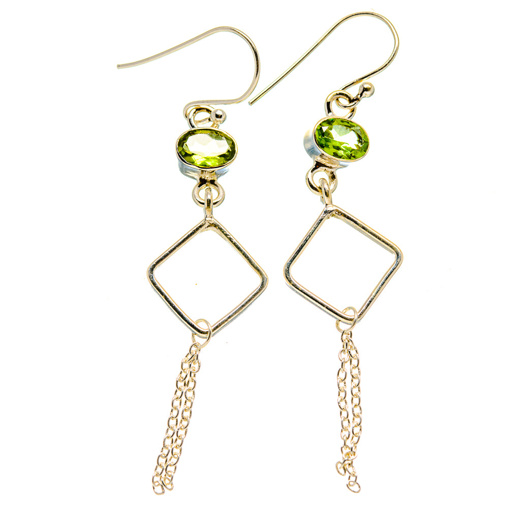 Peridot Earrings handcrafted by Anasilvercos - EARR413011