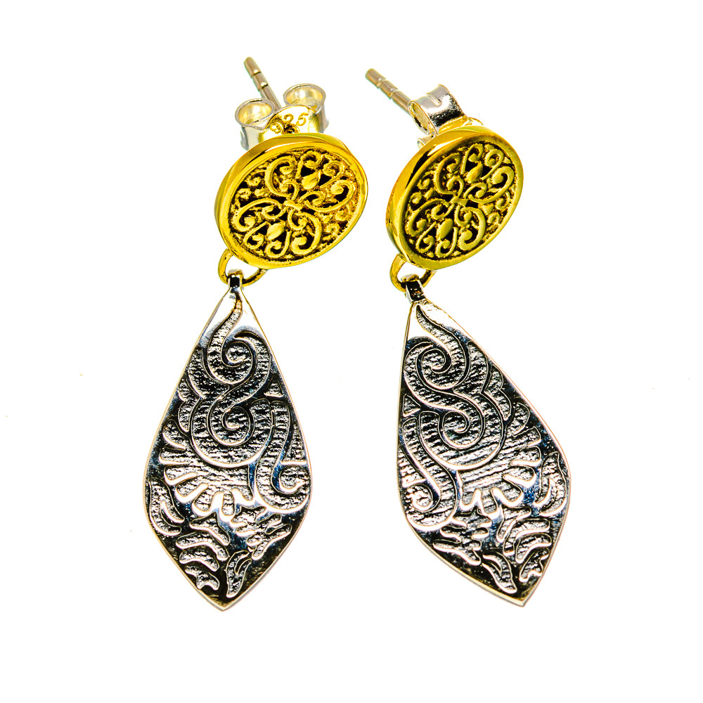 Hammered Earrings handcrafted by Anasilvercos - EARR413019