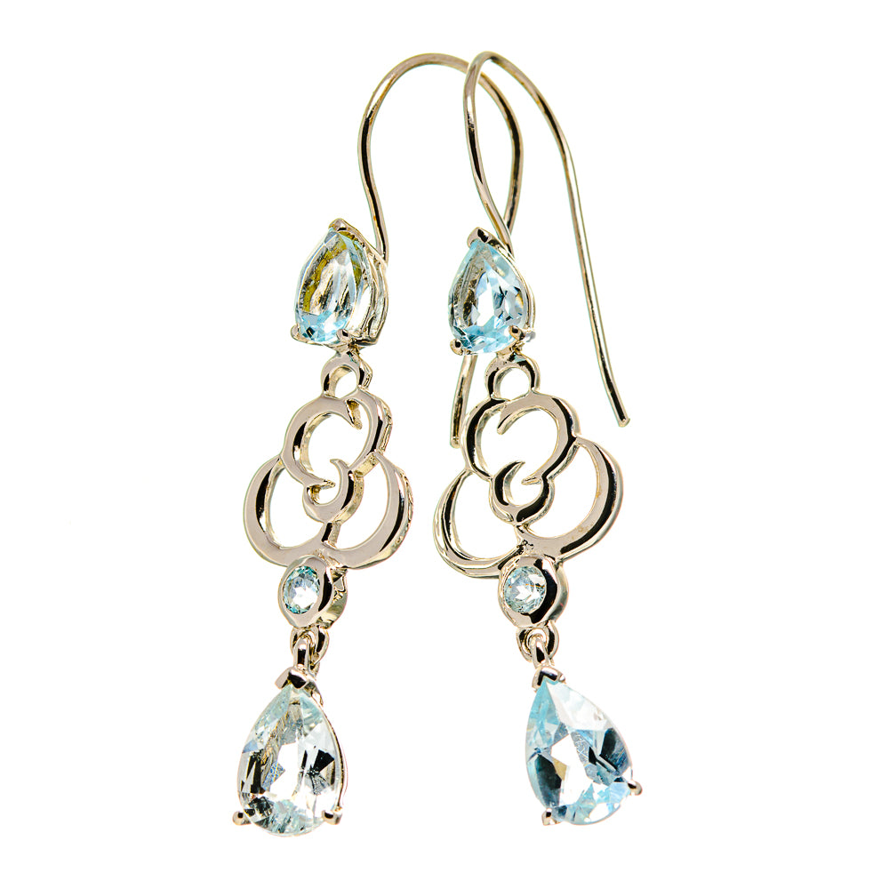 Blue Topaz Earrings handcrafted by Anasilvercos - EARR413022