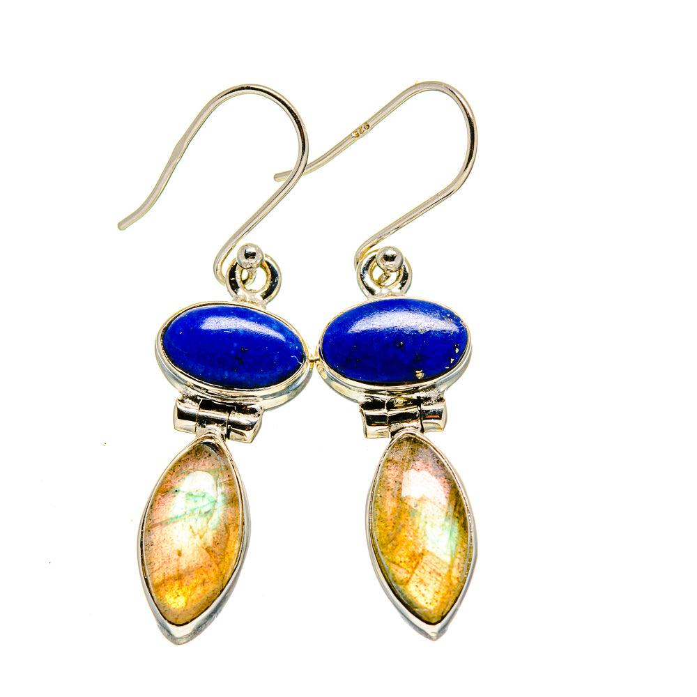 Labradorite Earrings handcrafted by Anasilvercos - EARR413032