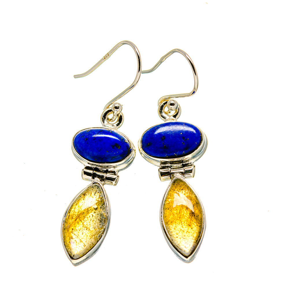Labradorite Earrings handcrafted by Anasilvercos - EARR413050