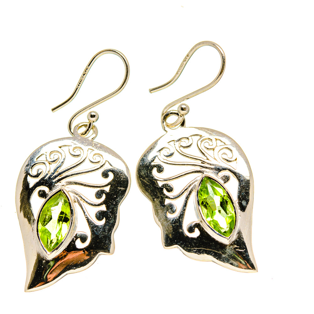 Peridot Earrings handcrafted by Anasilvercos - EARR413059