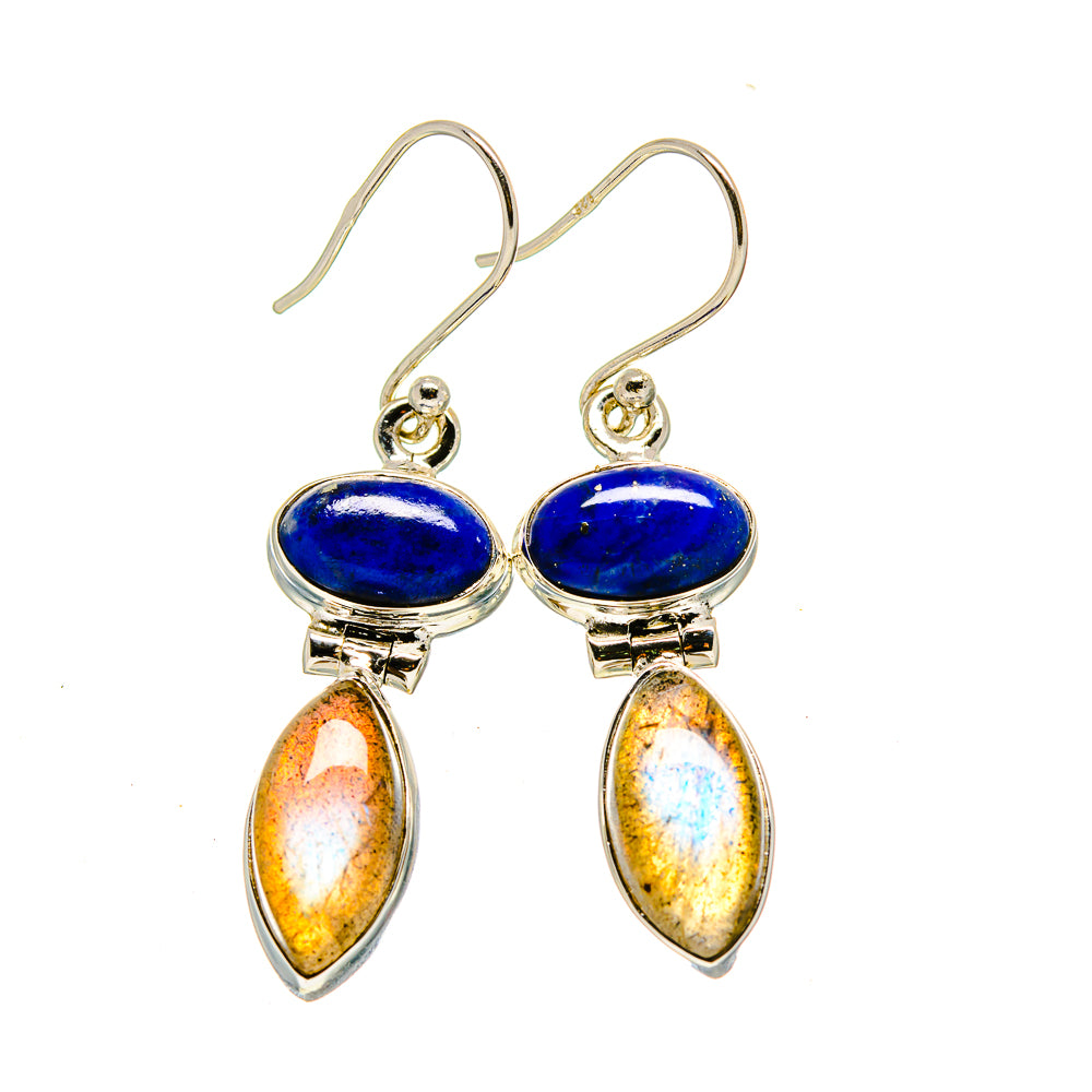 Labradorite Earrings handcrafted by Anasilvercos - EARR413070
