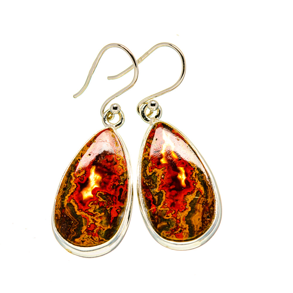 Moroccan Agate Earrings handcrafted by Anasilvercos - EARR413071