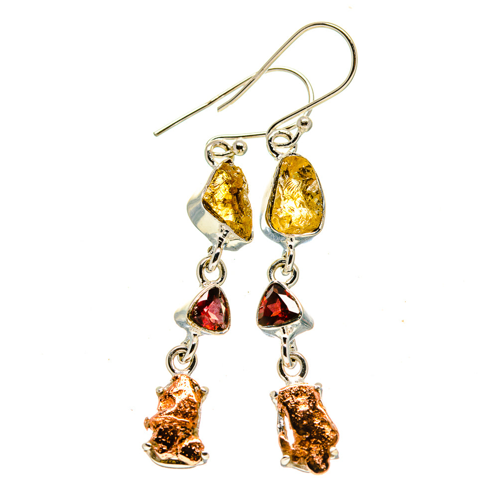 Pyrite Agate Earrings handcrafted by Anasilvercos - EARR413095