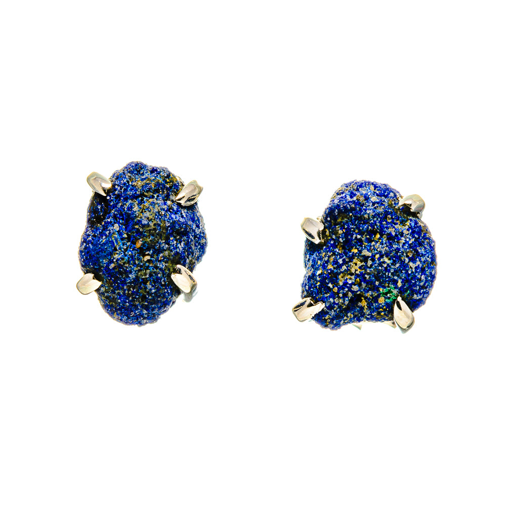 Azurite Earrings handcrafted by Anasilvercos - EARR413103