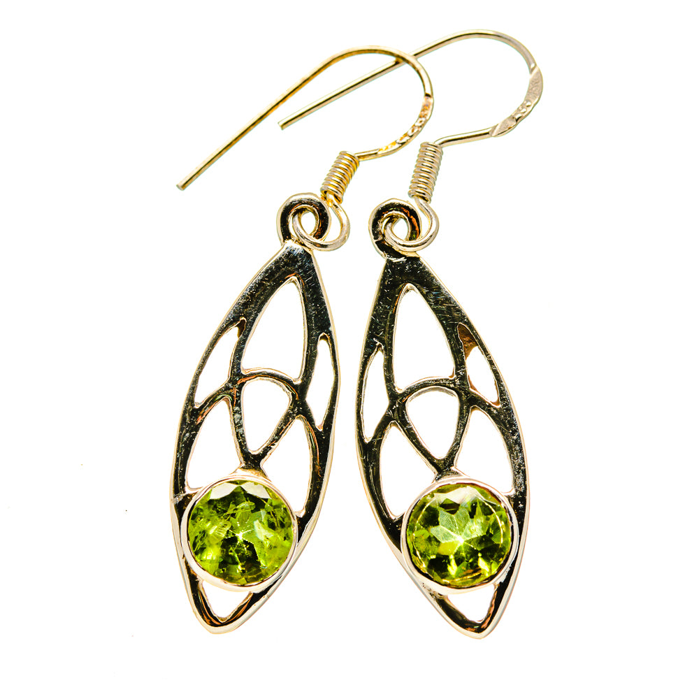 Peridot Earrings handcrafted by Anasilvercos - EARR413128