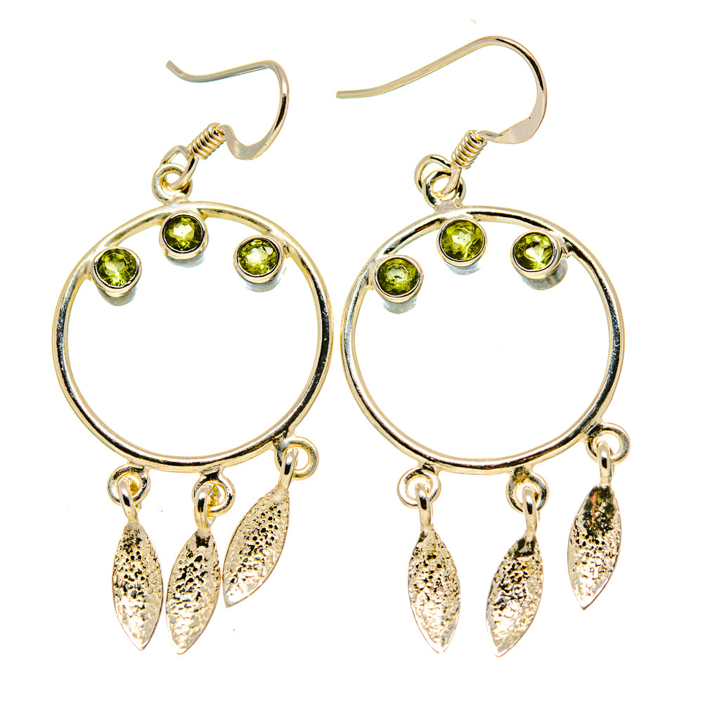Peridot Earrings handcrafted by Anasilvercos - EARR413130