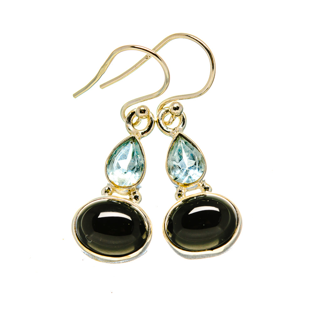 Black Onyx Earrings handcrafted by Anasilvercos - EARR413131