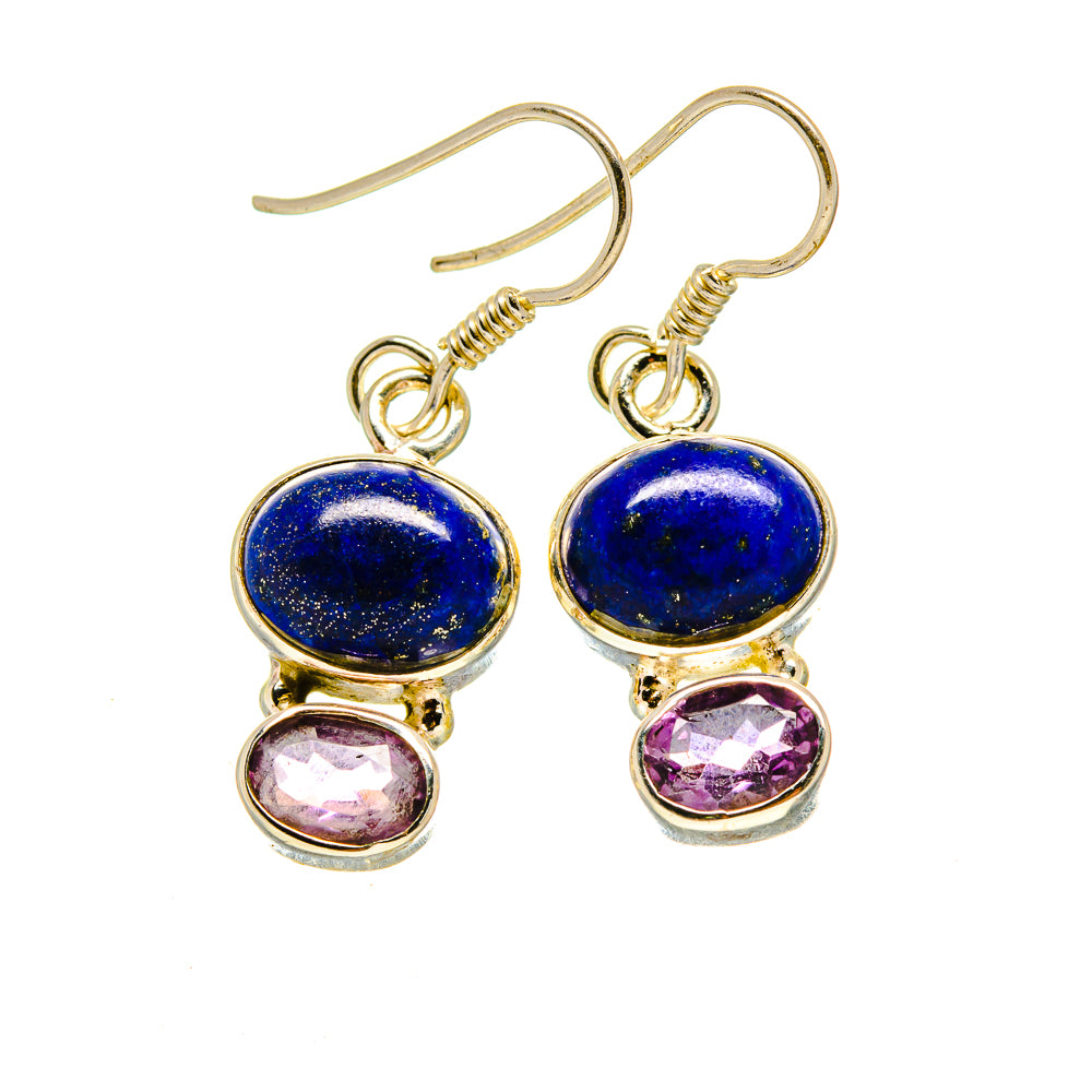 Lapis Lazuli Earrings handcrafted by Anasilvercos - EARR413142