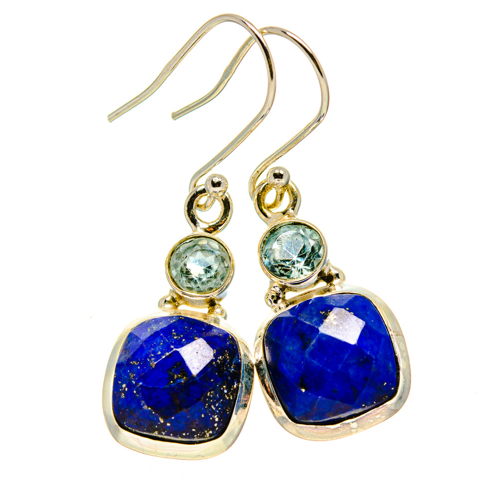 Lapis Lazuli Earrings handcrafted by Anasilvercos - EARR413143
