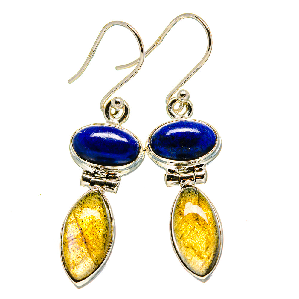 Labradorite Earrings handcrafted by Anasilvercos - EARR413146