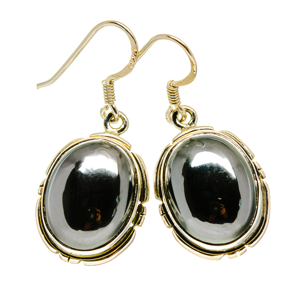 Hematite Earrings handcrafted by Anasilvercos - EARR413149
