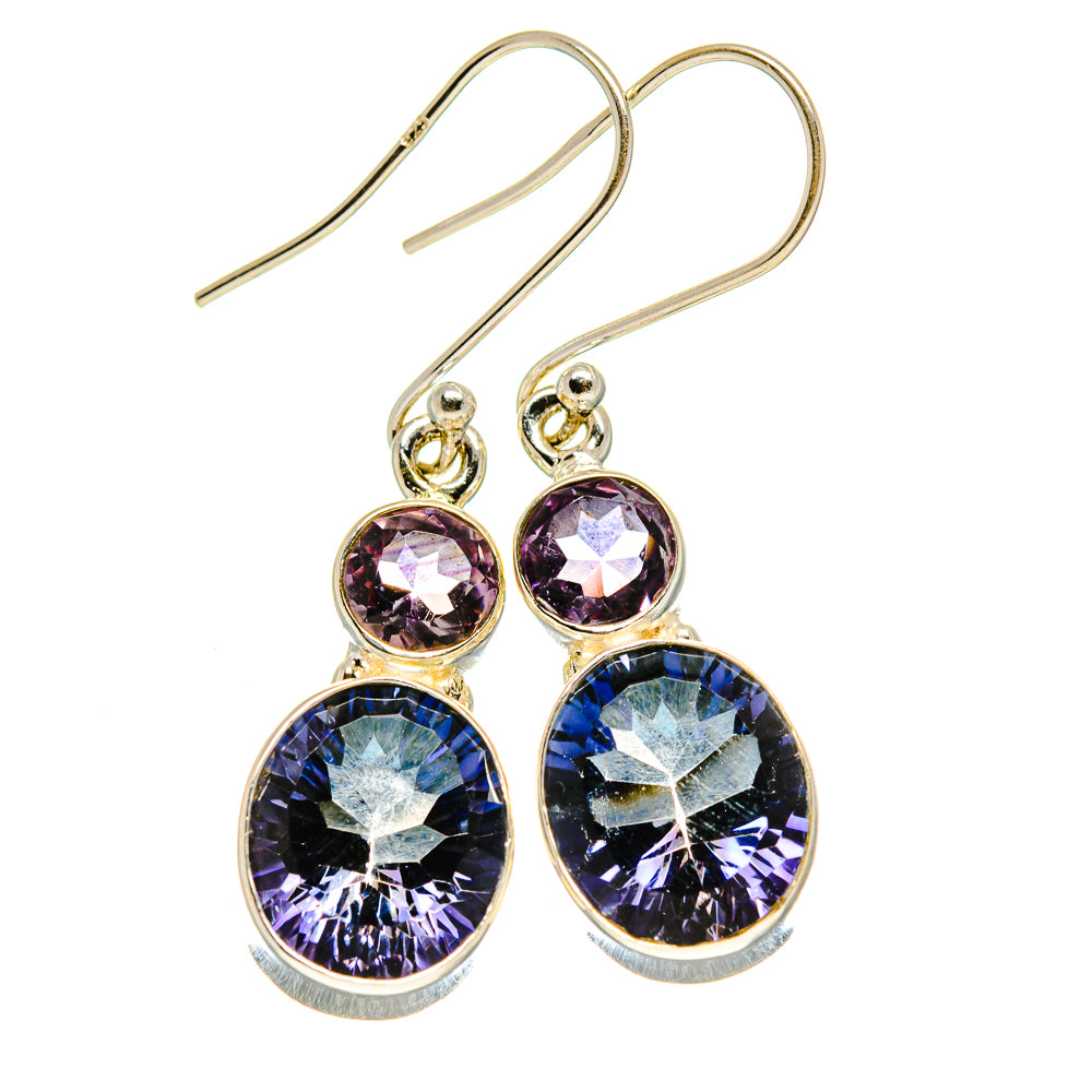 Blue Mystic Topaz Earrings handcrafted by Anasilvercos - EARR413150