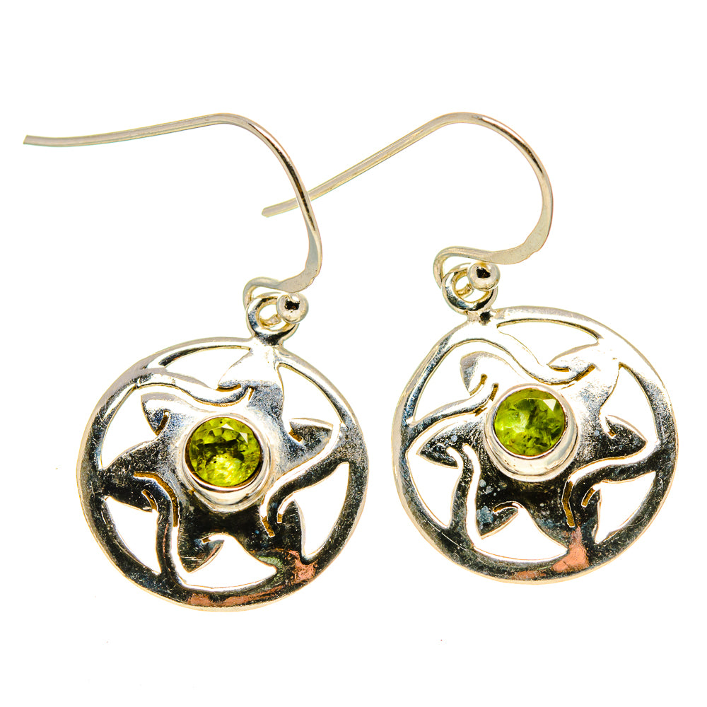 Peridot Earrings handcrafted by Anasilvercos - EARR413152