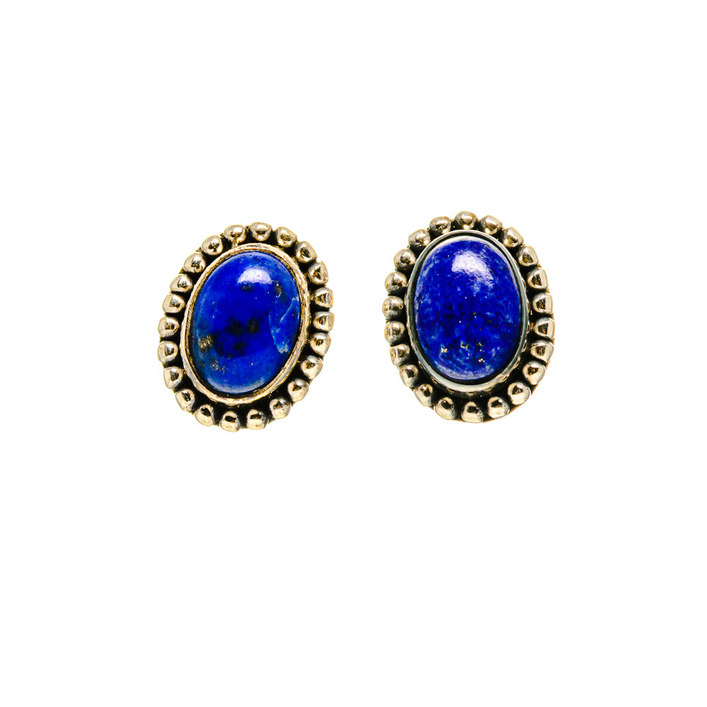 Lapis Lazuli Earrings handcrafted by Anasilvercos - EARR413166