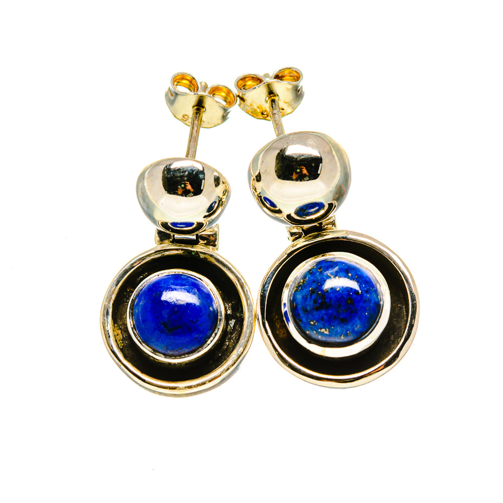 Lapis Lazuli Earrings handcrafted by Anasilvercos - EARR413169