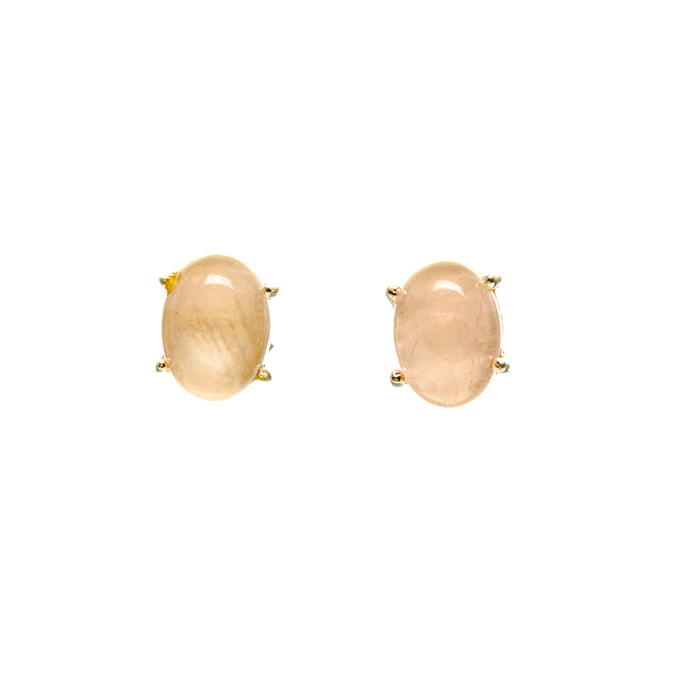 Rainbow Moonstone Earrings handcrafted by Anasilvercos - EARR413183