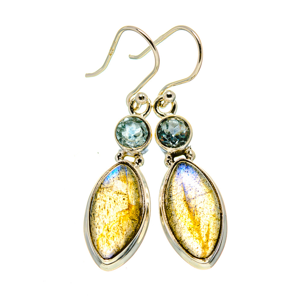 Labradorite Earrings handcrafted by Anasilvercos - EARR413191
