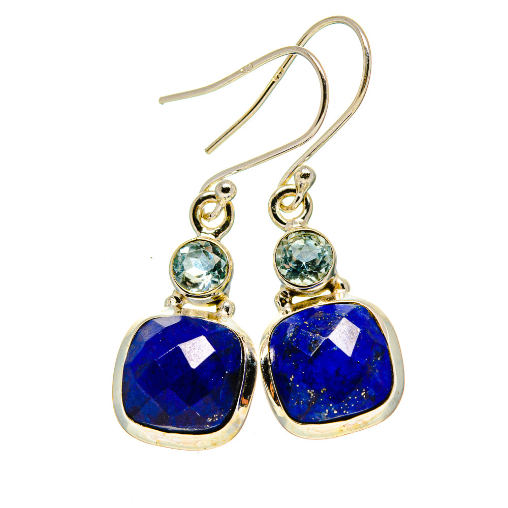 Lapis Lazuli Earrings handcrafted by Anasilvercos - EARR413194