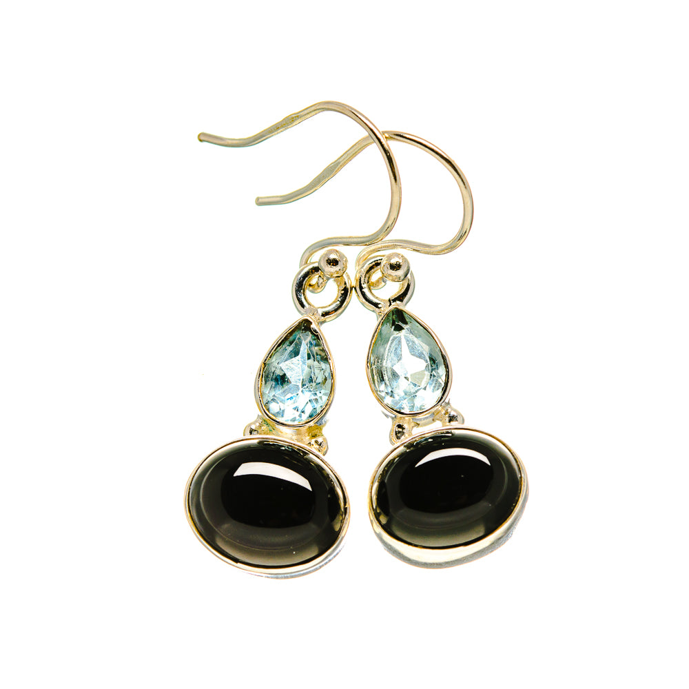 Black Onyx Earrings handcrafted by Anasilvercos - EARR413214