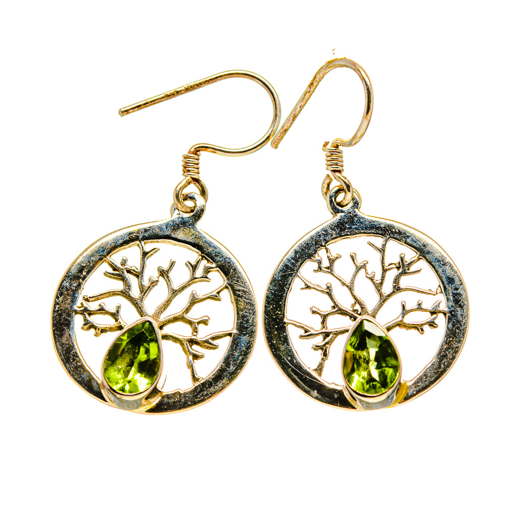 Peridot Earrings handcrafted by Anasilvercos - EARR413222