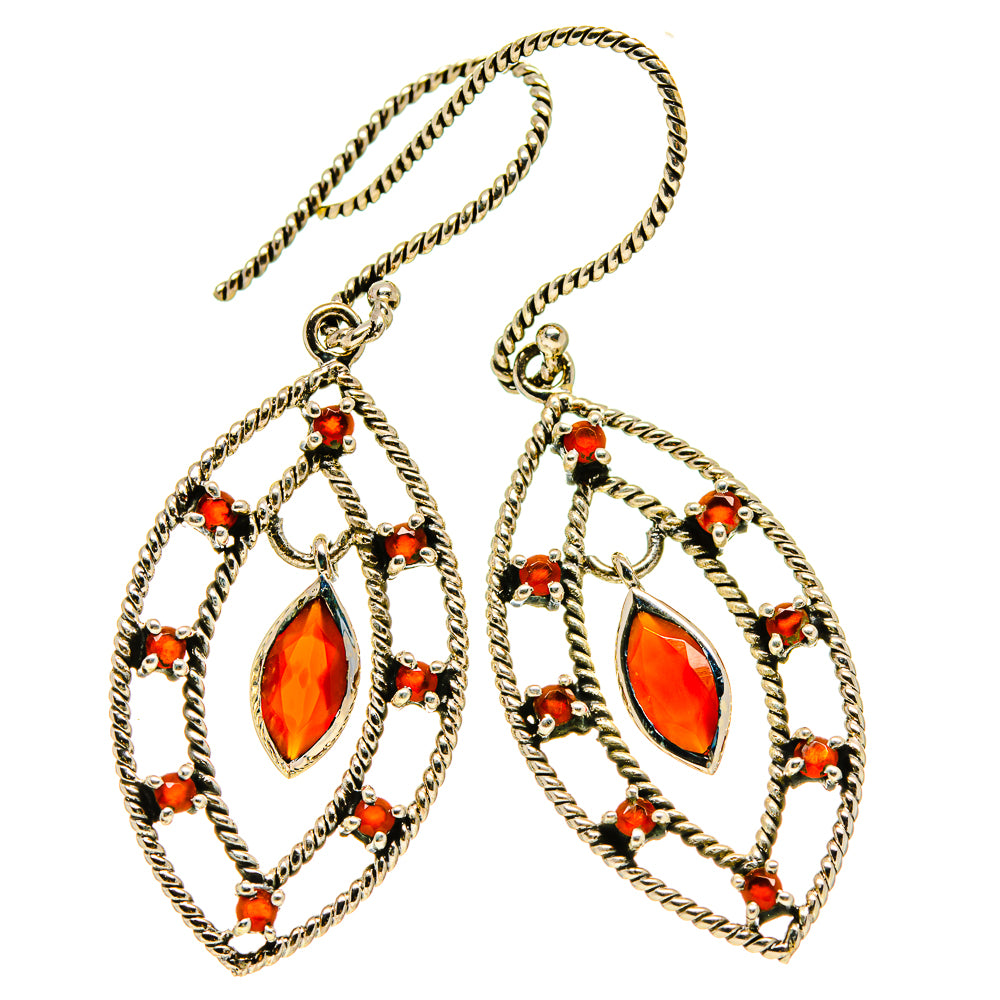 Garnet Earrings handcrafted by Anasilvercos - EARR413232