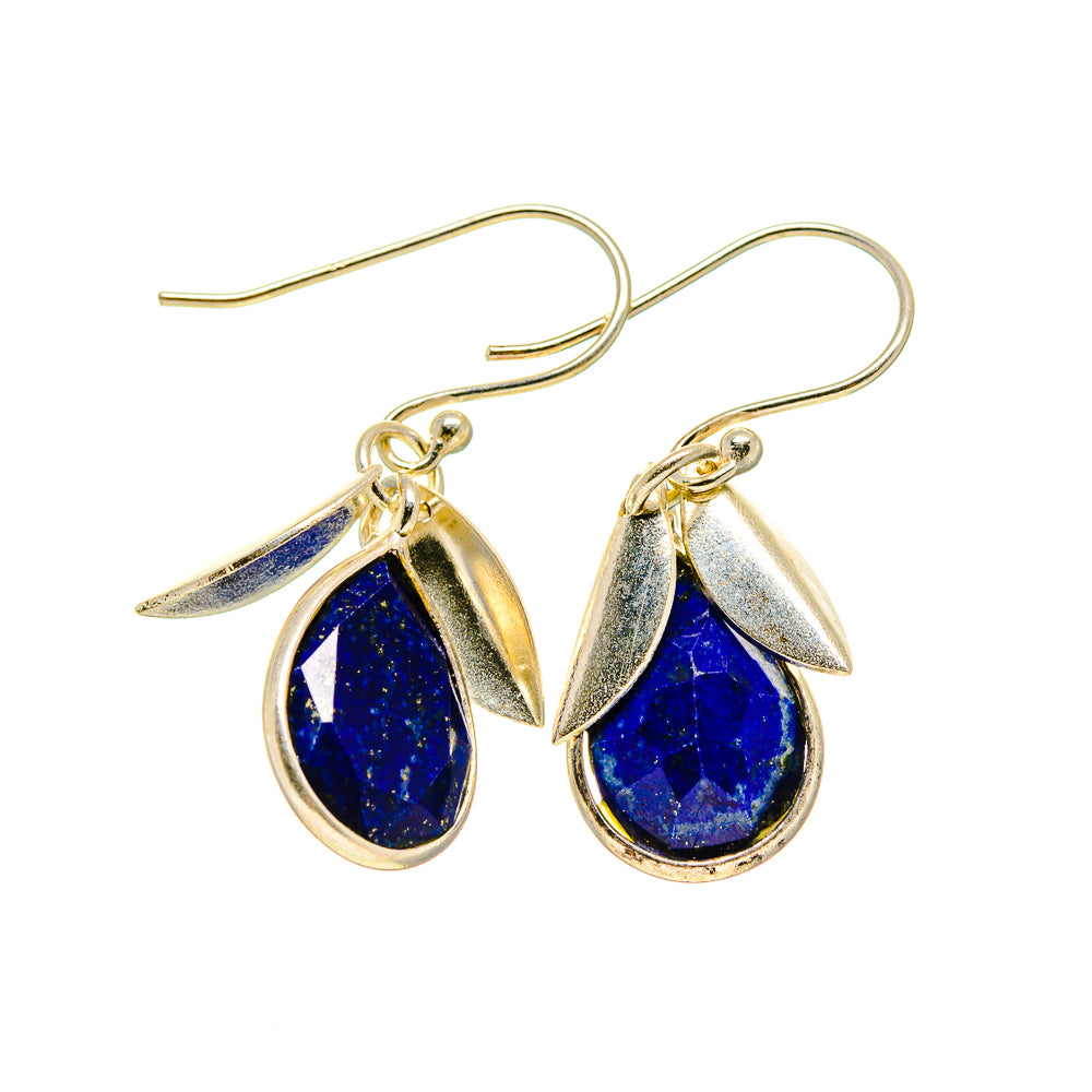 Lapis Lazuli Earrings handcrafted by Anasilvercos - EARR413233