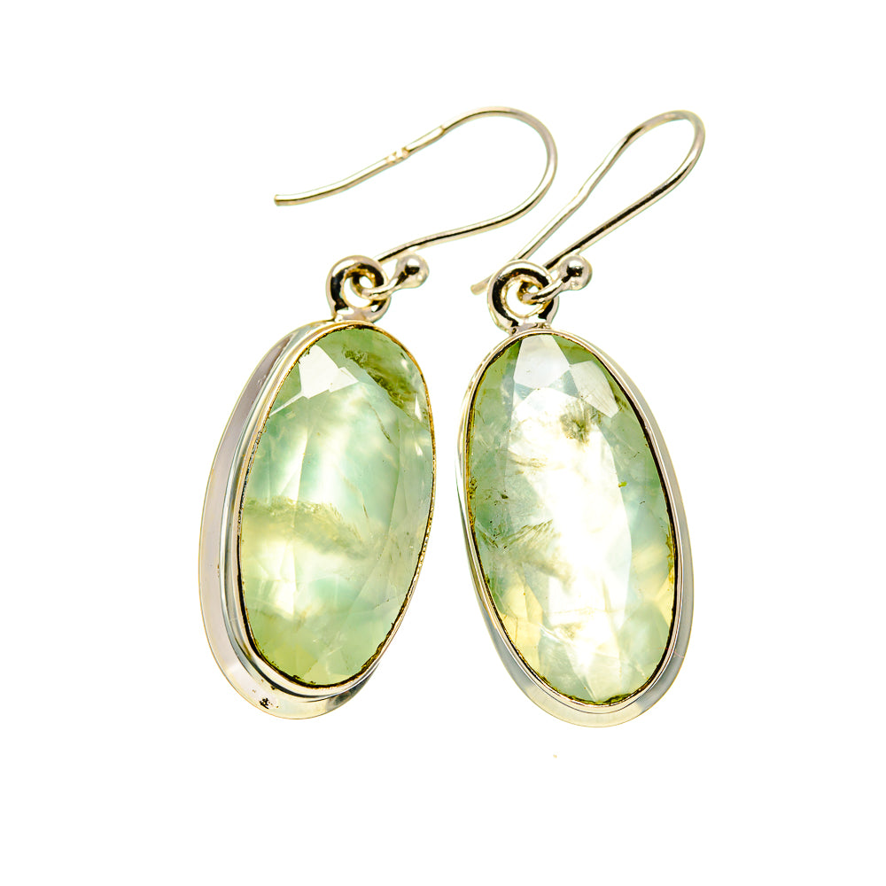 Prehnite Earrings handcrafted by Anasilvercos - EARR413239