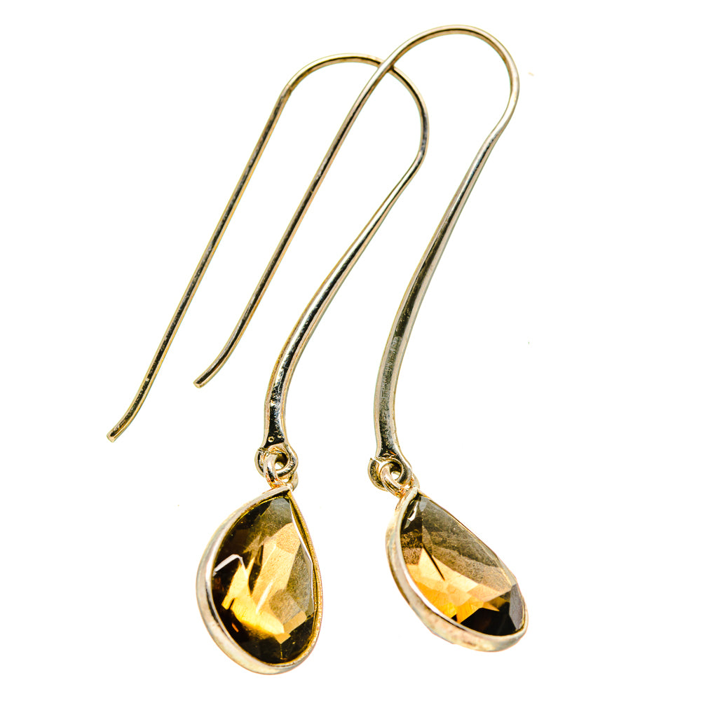 Smoky Quartz Earrings handcrafted by Anasilvercos - EARR413243